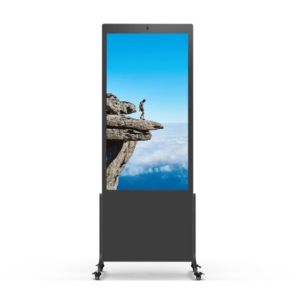 Indoor Standing LED Digital Totem with pedestals